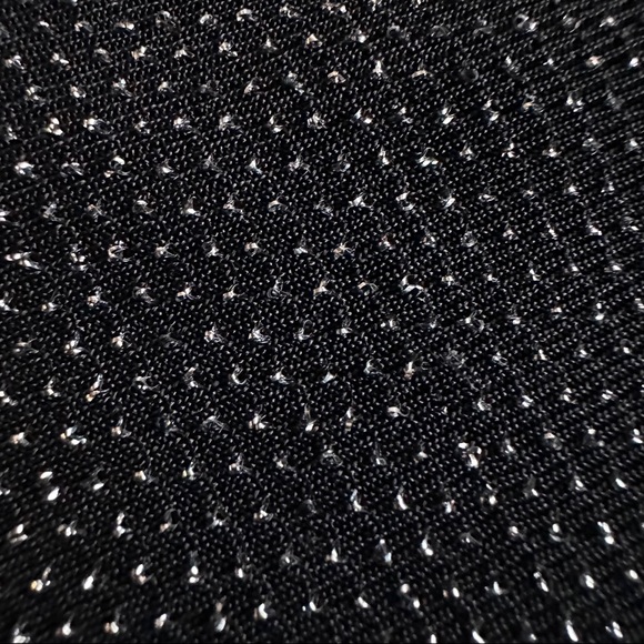 Cropped black and silver long sleeved boho blouse - Picture 3 of 6